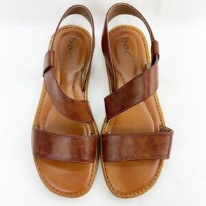 BOC Born Concept Womens Brown Slingback Flat Sandals BC0034825 CHA25 Size 10M